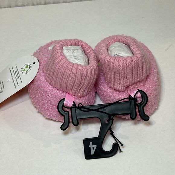 Wonder Nation Baby Girls Rainbow Bootie Slippers Size 4 Pink - Picture 2 of 4